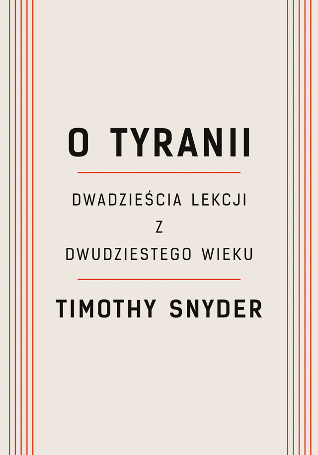 Okładka: O tyranii